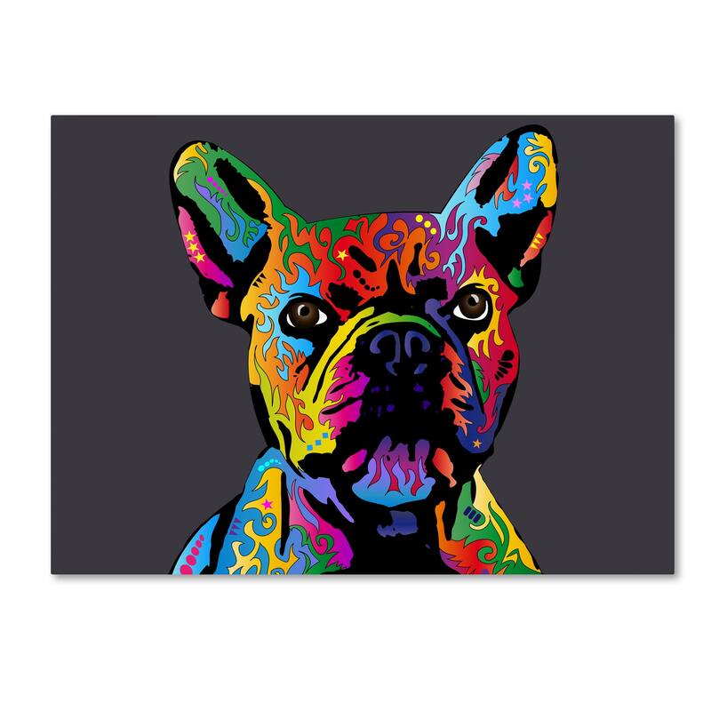 Michael Tompsett 'French Bulldog Grey' Canvas Art