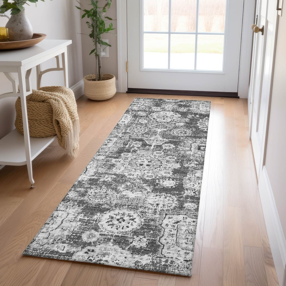 Machine Washable Indoor/ Outdoor Chantille Vintage Persian Rug