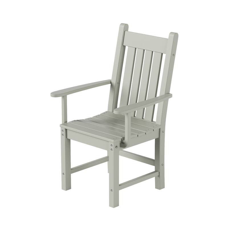Laguna Hdpe All Weather Outdoor Patio Dining Chair With Arms