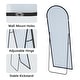 preview thumbnail 44 of 42, 64"x21" Full Length Floor Mirror with Stand Aluminum Alloy Frame,Wall-Mounted Mirror