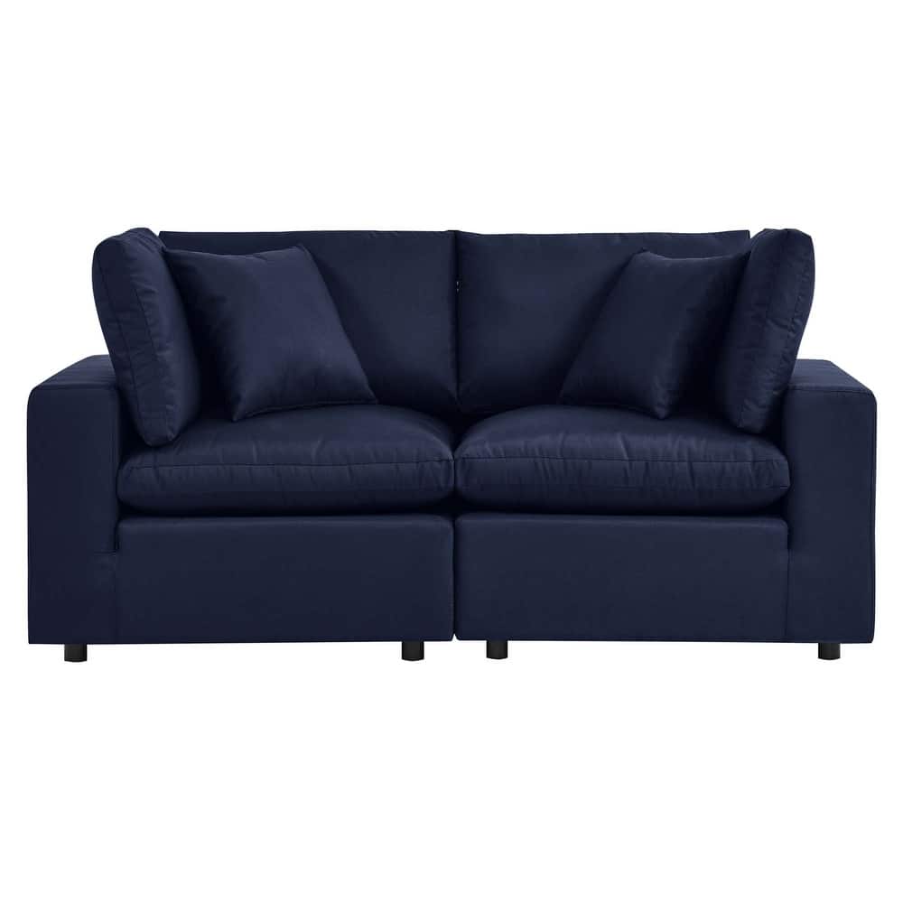 Commix Outdoor Patio Overstuffed Outdoor Patio Loveseat