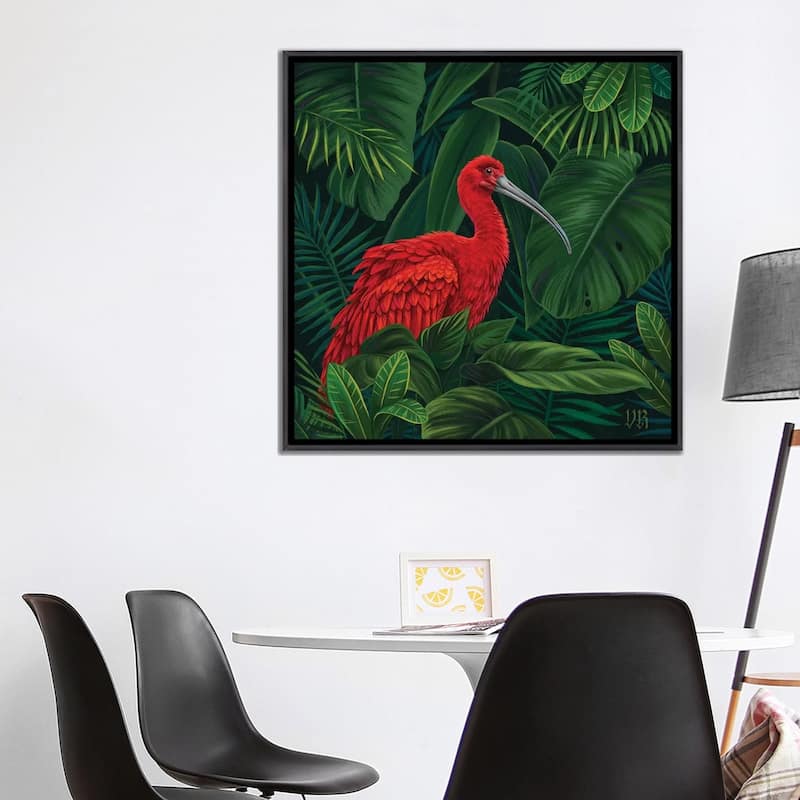 iCanvas "Scarlet Ibis" by Vasilisa Romanenko Framed