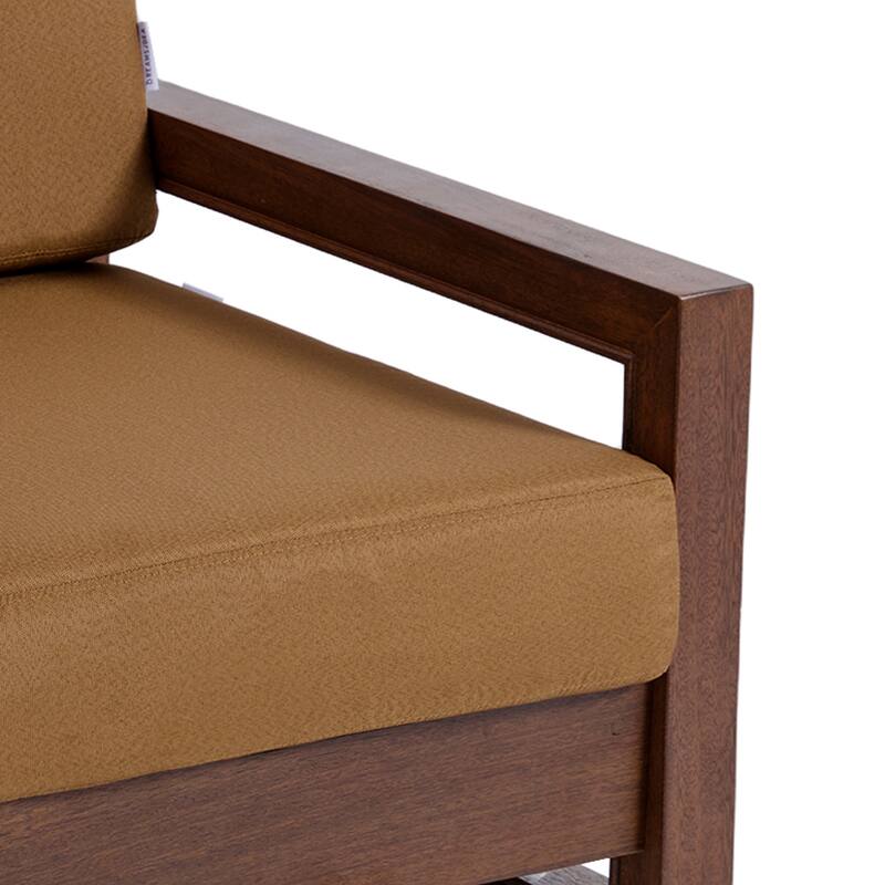 3-Piece Teak Wood Chair Outdoor Patio Conversation Set with Table