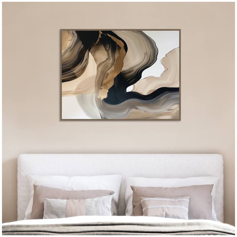 Kate and Laurel Sylvie Abstract Dream I Framed Canvas by Amy Lighthall