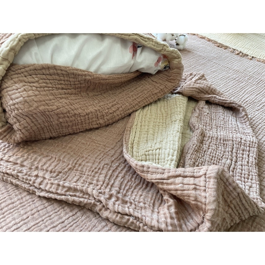 Sussexhome Soft Turkish Cotton Muslin Bed Shams, 2 Pieces - Picture 28 of 85
