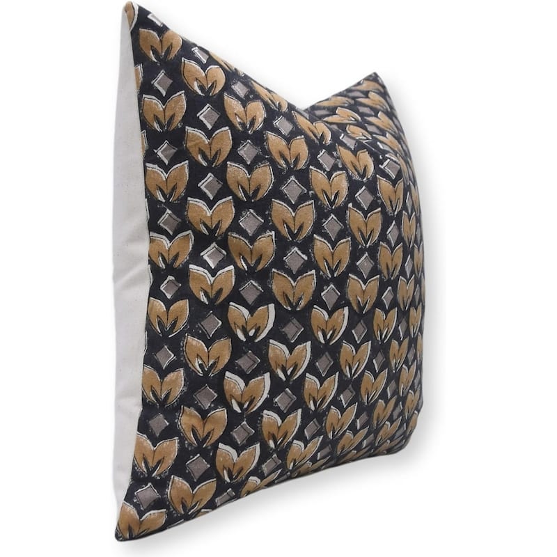 Fabdivine Cotton Farmhouse Block print pillow Cover