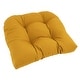 preview thumbnail 28 of 70, 19-inch Twill U-shaped Chair Cushion (Set of 1, 2, or 4) - 19 x 19 Single - Sunset