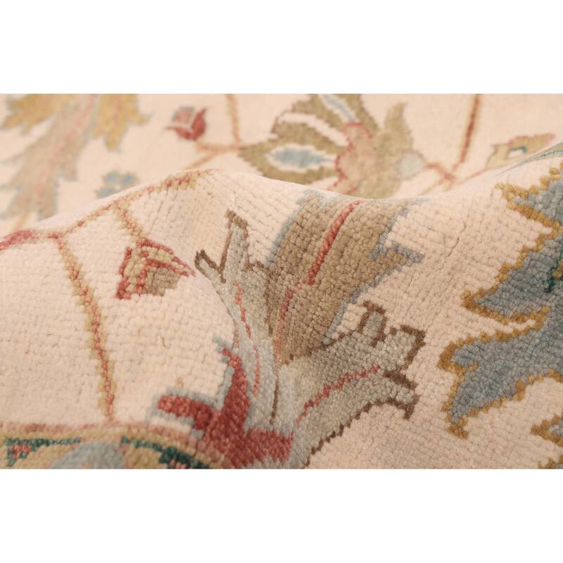 ECARPETGALLERY Hand-knotted Jules Serapi Ivory Wool Rug - 7'11 x 9'11