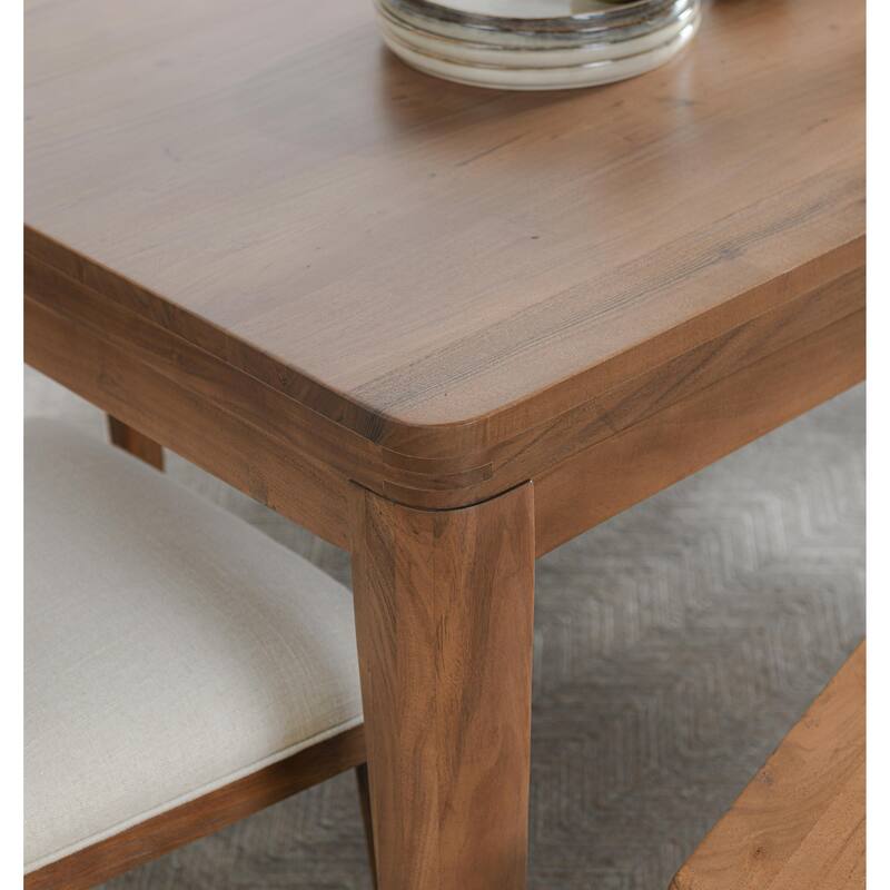 Classic Home Arno 72" Acacia Wood Dining Table in Natural Finish