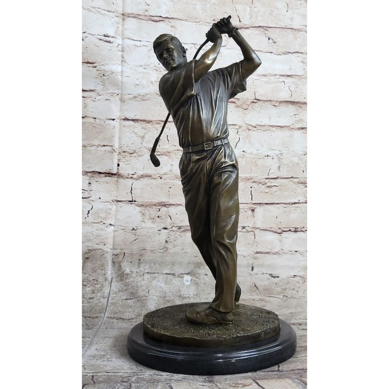 Ben Hogan Male Golfer Sports Memorabilia Golf Club Art Pga Bronze Marble Statue