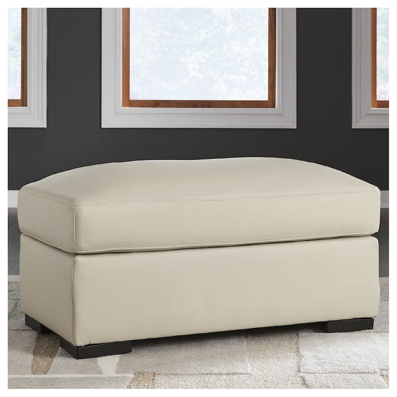 Signature Design by Ashley Treasure Trove Beige Ottoman - 44" W x 24" D x 22" H - Beige