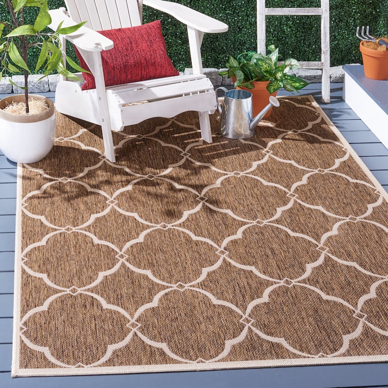 SAFAVIEH Beach House Caetana Indoor /Outdoor Waterproof Patio Backyard Rug