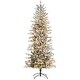 preview thumbnail 9 of 7, Beautiful 7.5ft Snow Flocked Prelit Artificial Christmas Tree with 350 Clear Lights,Auto Open,Extra Bulb