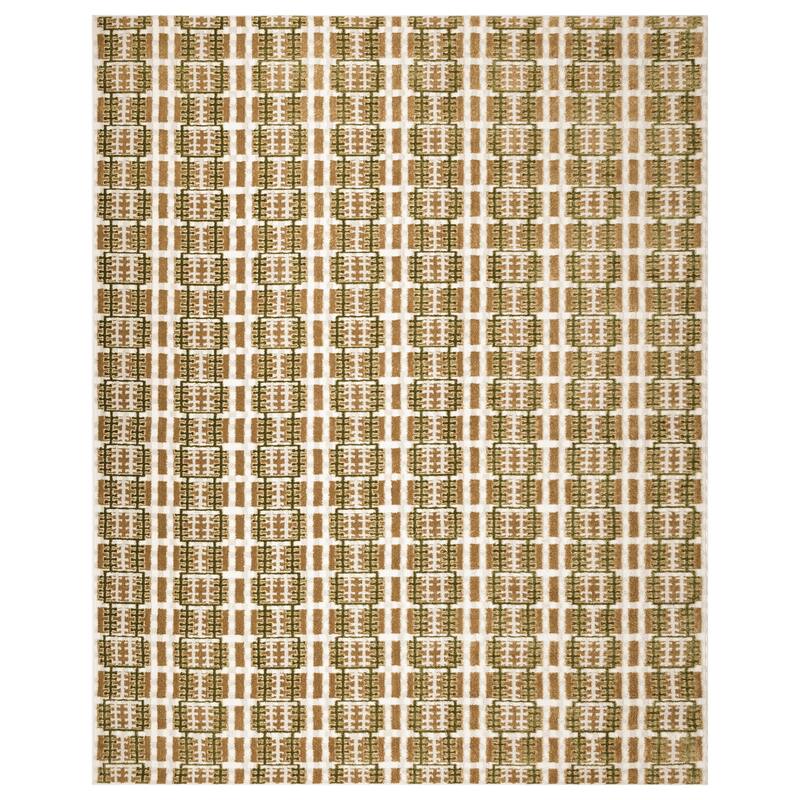 Nourison Nordic Indoor only Grey Geometric Area Rug - 8' x 10' - Multicolor - Rectangle