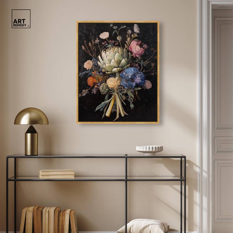 Moody Artichoke II Canvas by Art Remedy