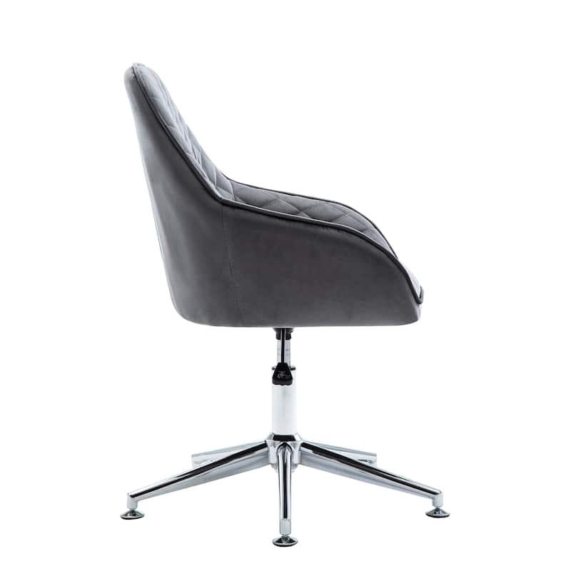 Porthos Home Vinita Height Adjustable Swivel Office Chair, Velvet Upholstery