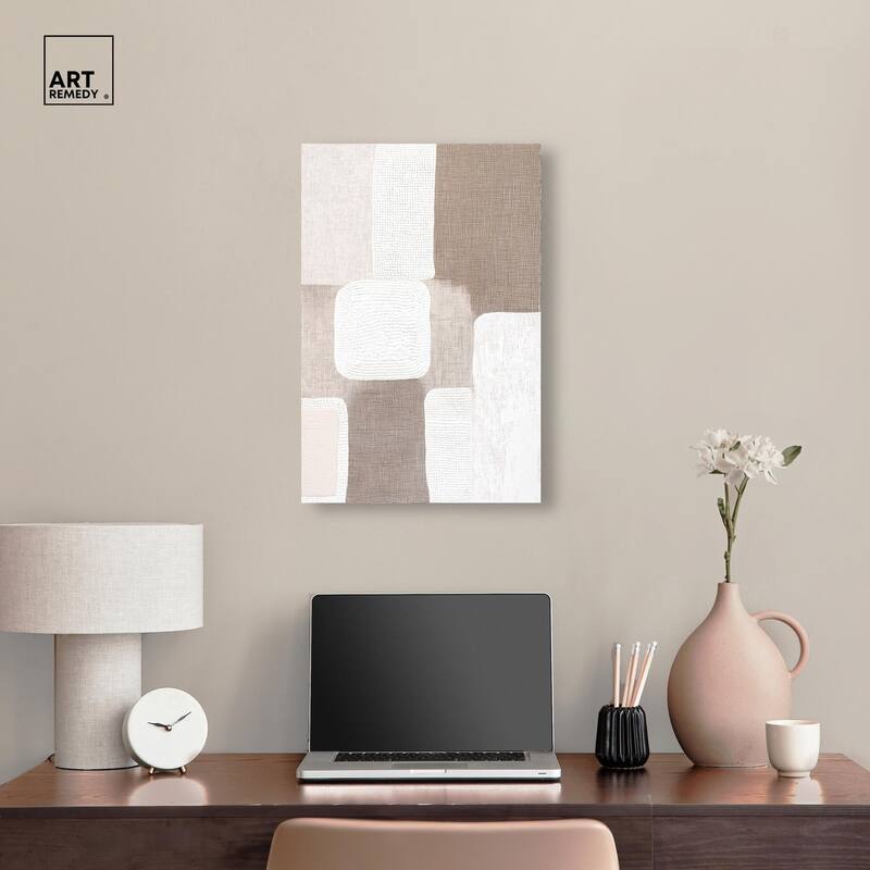 Stucco Squares I Canvas by Art Remedy, Gallery Wrapped