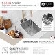 preview thumbnail 5 of 10, STYLISH Undermount 14" Single-Bowl Stainless Steel Bar Sink S-310G - 14" x 18" x 10"