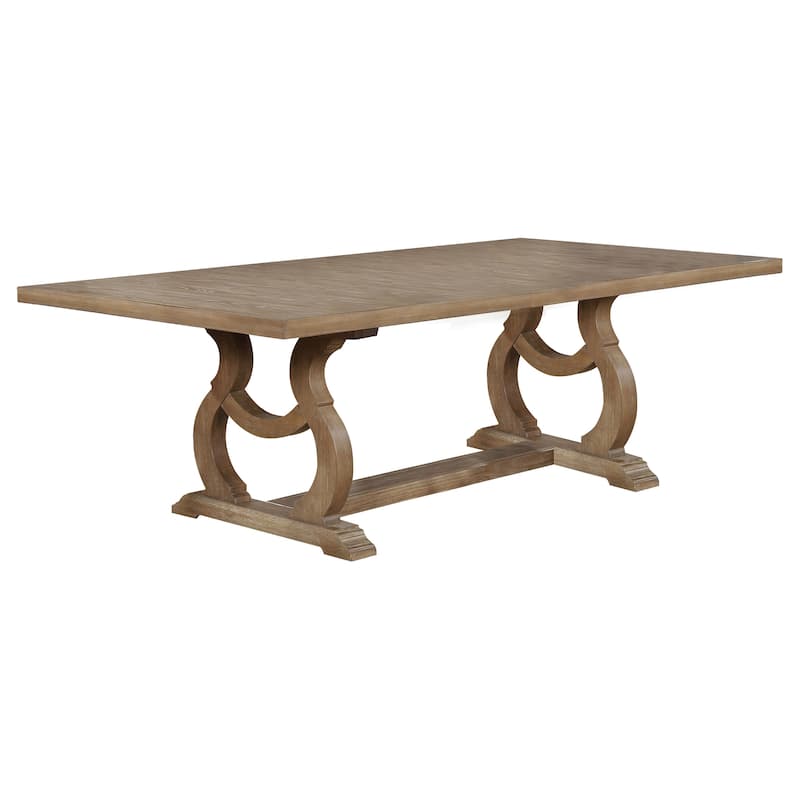Brockway 104-inch Extension Leaf Dining Table - Barley Brown