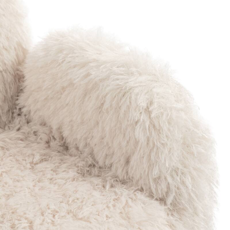 Criss Cross Chair with 5-Gear Adjustable Armrests & Wheels, Ergonomic Thickened Backrest Swivel Desk Chair for Home Office