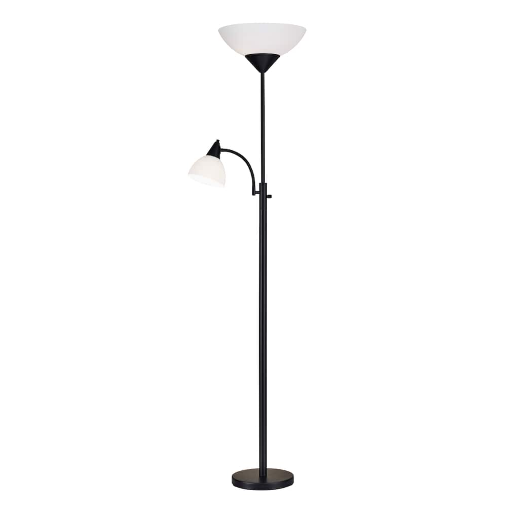 Adesso Piedmont 71-inch Torchiere with Adjustable Reading Lamp