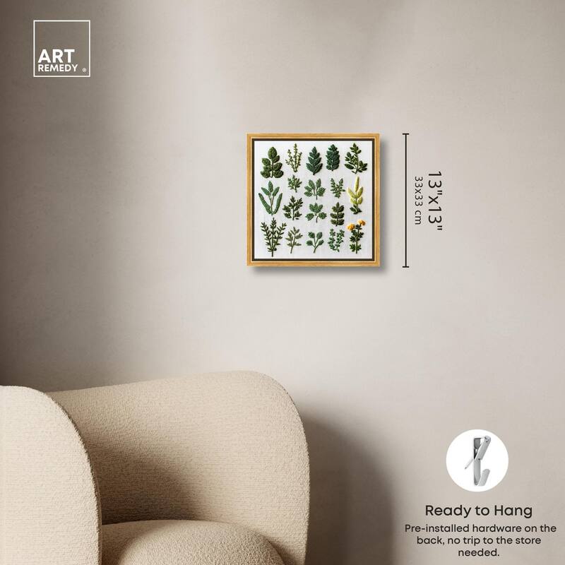 Stitched Sprout II Canvas by Art Remedy
