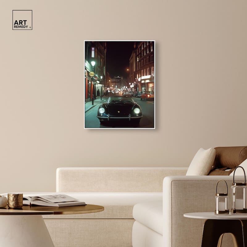 Night Roadster Canvas by Art Remedy