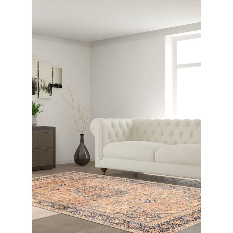 ECARPETGALLERY Hand-knotted Antalya Vintage Blush Wool Rug - 9'3 x 12'0