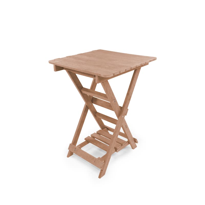 Patagonia Fully Assembled All-Weather Recycled HDPE Outdoor Folding Bar table