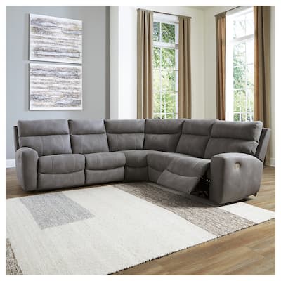 Signature Design by Ashley Next-Gen DuraPella 5-Piece Power Reclining Sectional - 105.5"W x 104.5"D x 42"H