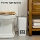 preview thumbnail 26 of 40, 2.6 Gallon Slim Plastic Trash Can with Press Top Lid