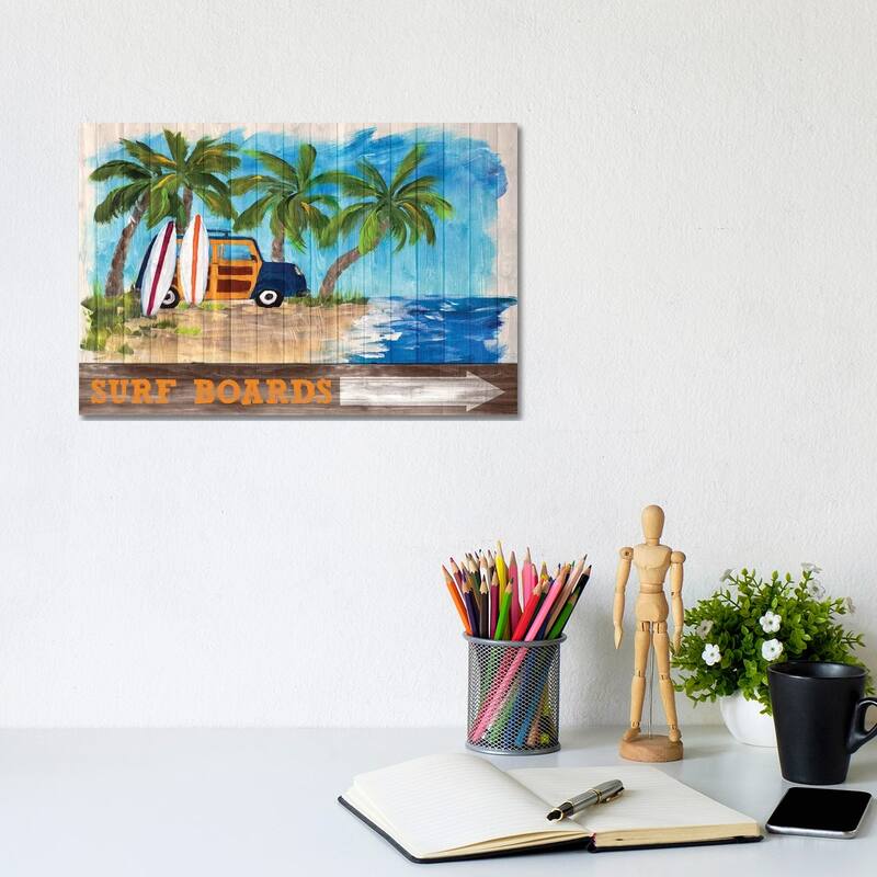iCanvas "Surf Boards" by Julie Derice Canvas Print - 8x12x0.75