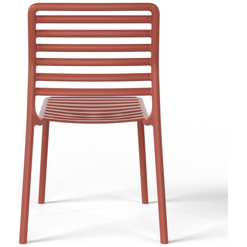 Frond and Form Outdoor Stacking Dining Side Chair (Set of 2)