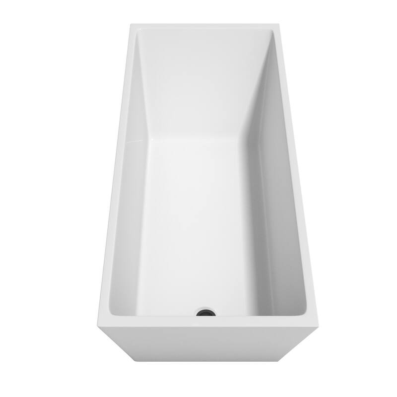 Wyndham Collection Hannah 67" Freestanding Soaking Tub with Tub Filler