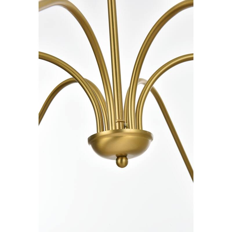 Elegant Lighting LD5056D54 Rohan 6 Light 54" Wide Taper Candle Style