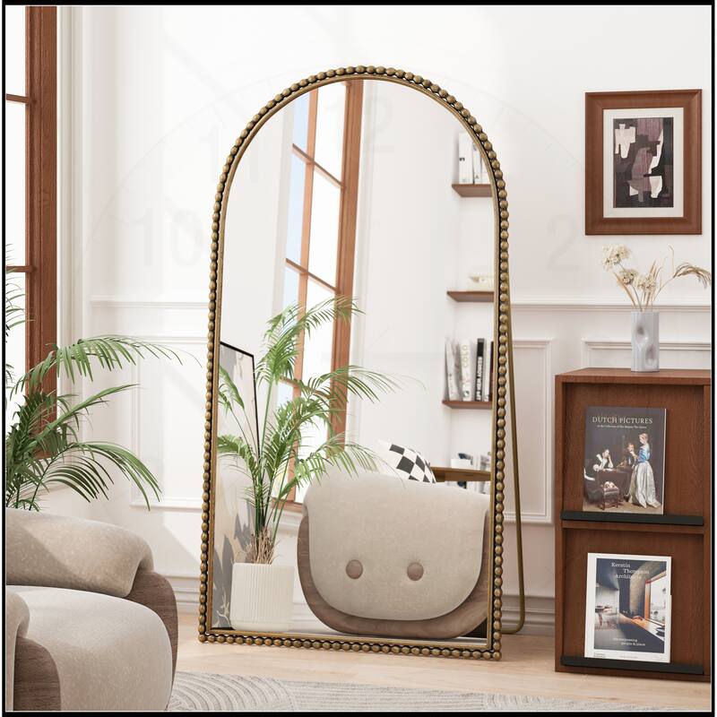 Iron Arch Retro Full Length Mirror With Supporting Feet
