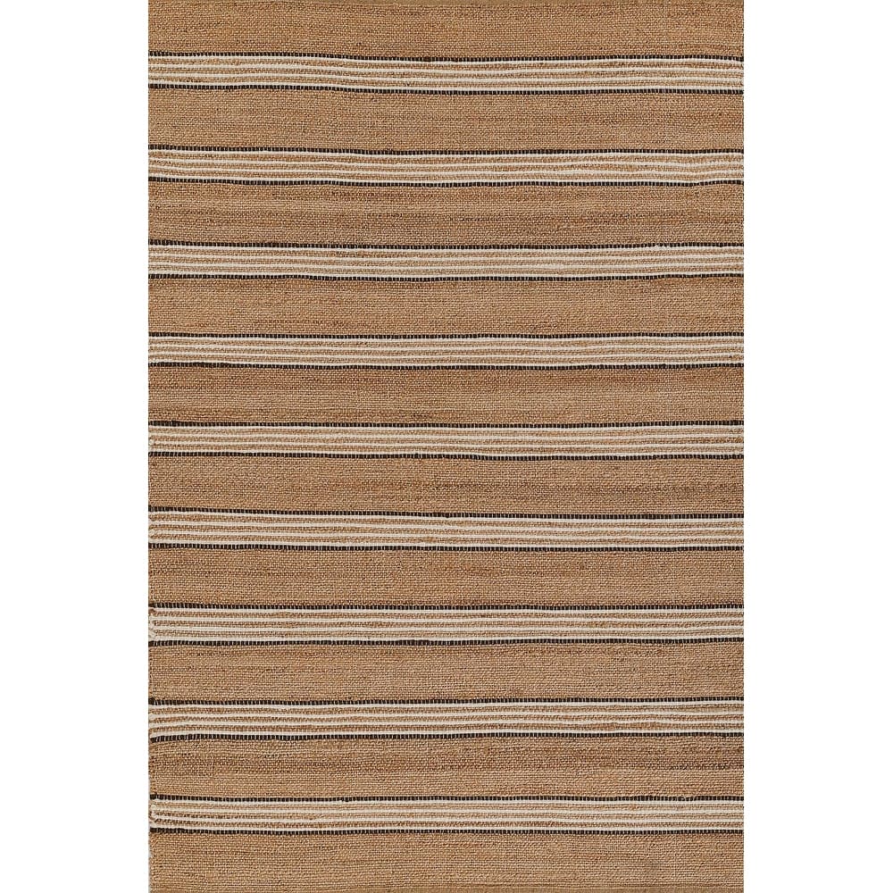 Erin Gates by Momeni Chestnut Stripe Blue Hand Woven Wool Area Rug
