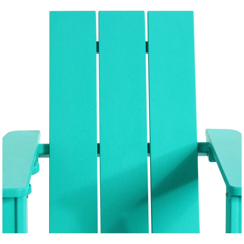 Shoreside Kids Outdoor Poly Adirondack Rocking Chair with Cup Holder (Set of 2)