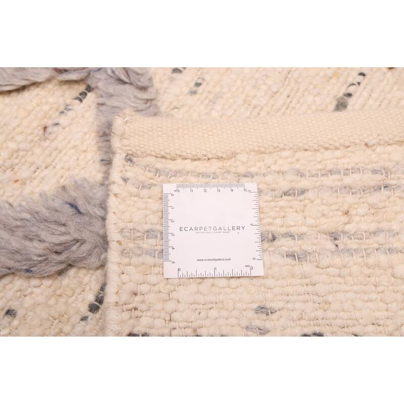 ECARPETGALLERY Hand-knotted Looma Cream Wool Rug - 8'3 x 10'3