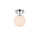 preview thumbnail 15 of 26, Miko Six inch Dual Flush Mount and Bath Sconce with Frosted Glass