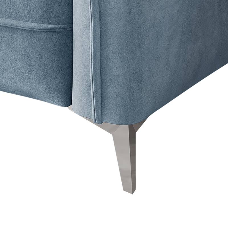 CraftPorch Luxurious Velvet Upholstered Loveseat - N/A