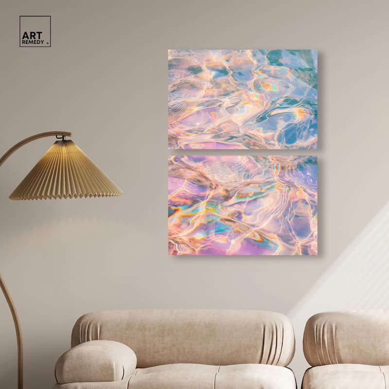 Metallic Drift II Canvas Set of 2 by Art Remedy, Gallery Wrapped