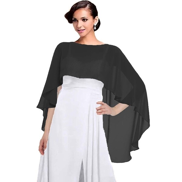 black formal shawls and wraps