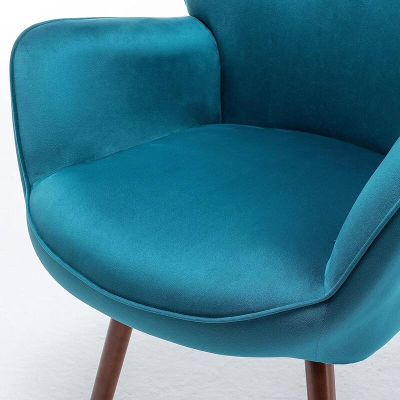 Kreedence 26.38" W Microfiber Accent Chair with Wing Back Design