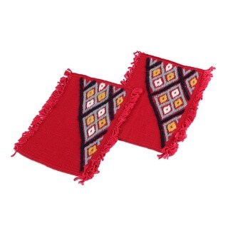Red - Handmade Cotton Coasters (Set of 2) 116