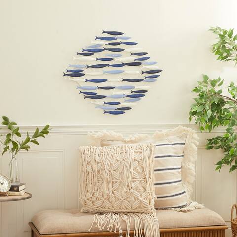 Blue Iron Coastal Wall decor 22 x 27 x 1