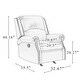 preview thumbnail 13 of 62, Ilario 32.67'' Wide Genuine Leather Manual Rocker Recliner, Set of 2