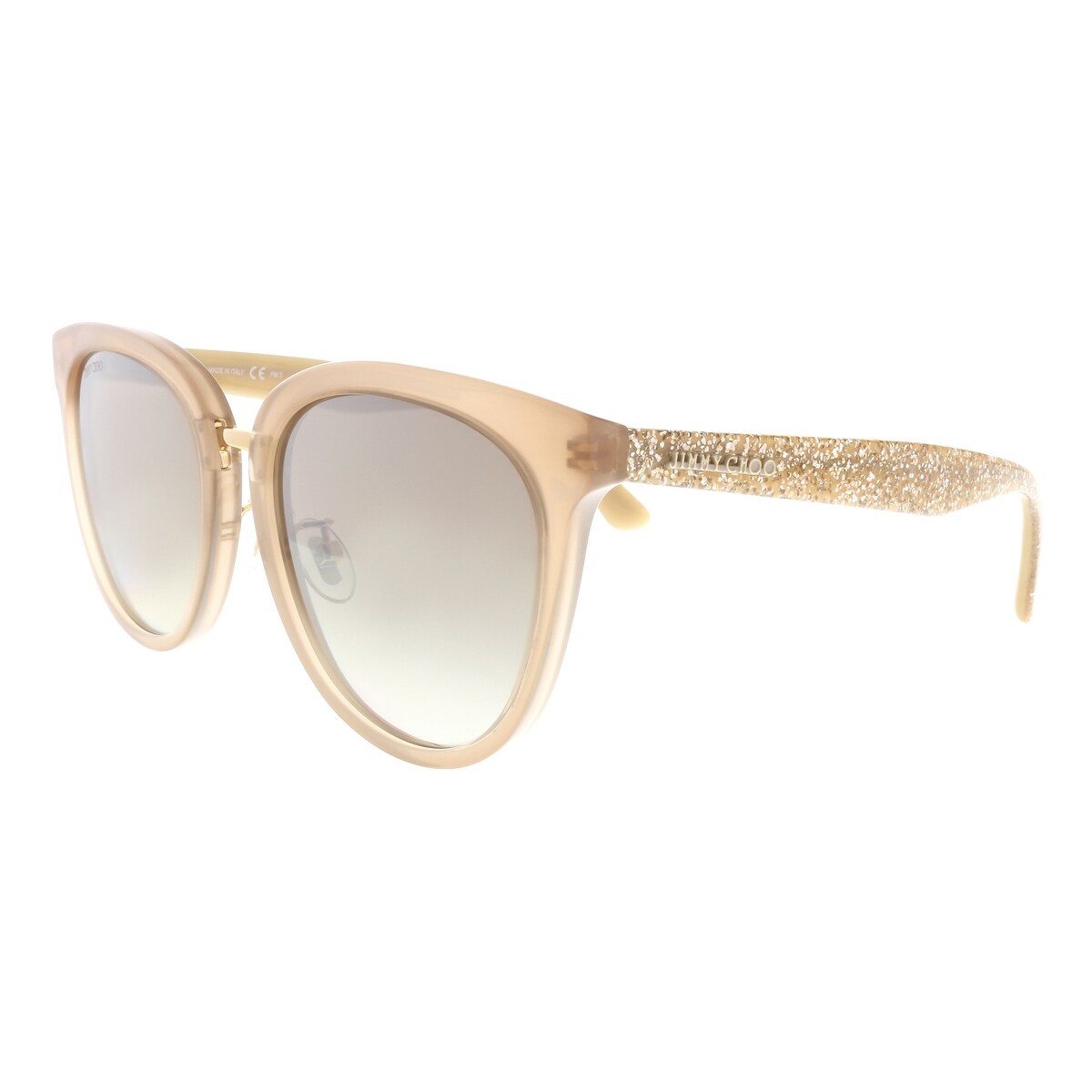 Shop Jimmy Choo Cade F S 0kdz Nude Cat Eye Sunglasses 55 20 140
