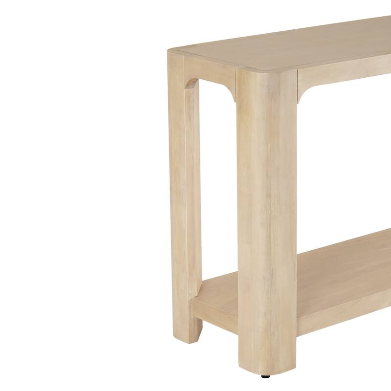 NPD Furniture Trevin 66" Console Table with Open Shelf