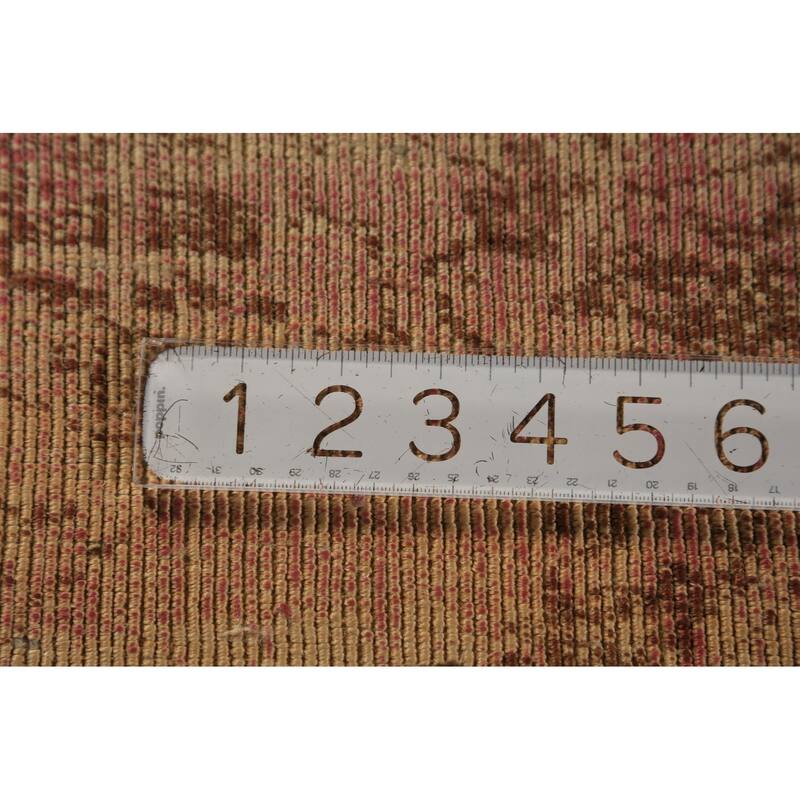 Contemporary Indian Area Rug Hand-Knotted Abstract Wool Carpet - 5'6"x 7'9"